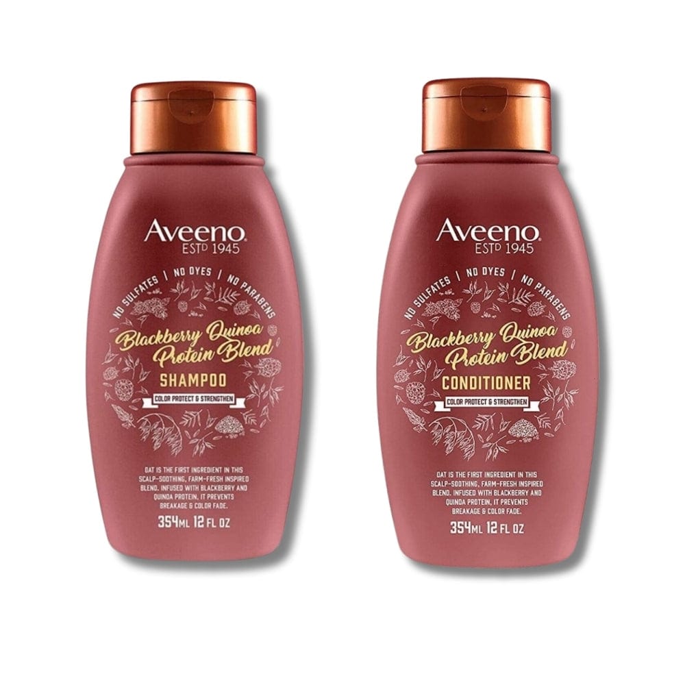 Aveeno Blackberry Quinoa Protein Blend Shampoo & Conditioner 354 ml