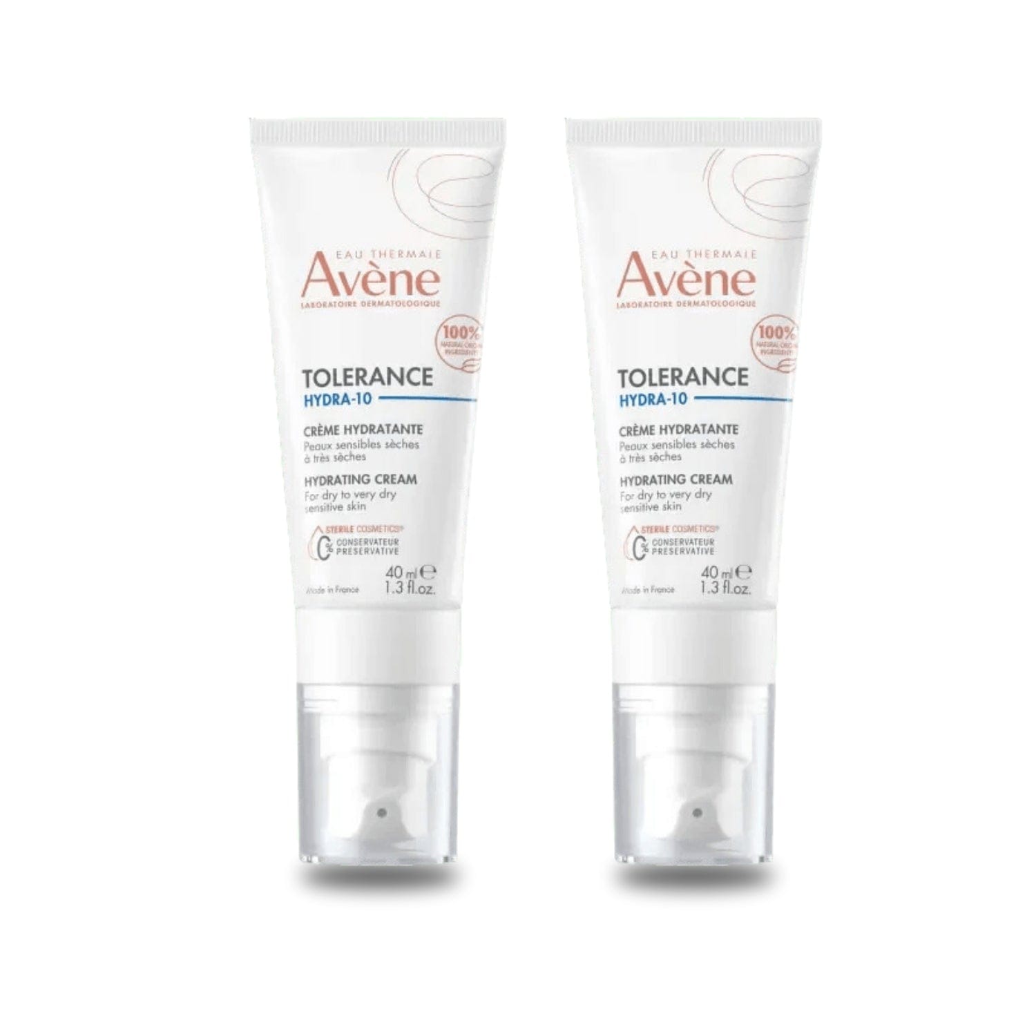 Avene Tolerance Hydra-10 Moisturizing Cream 40 ml -2 Pack