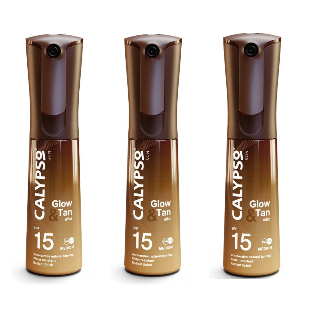 Calypso Glow & Tan Mist Spf 15 100 ml -3 Pack