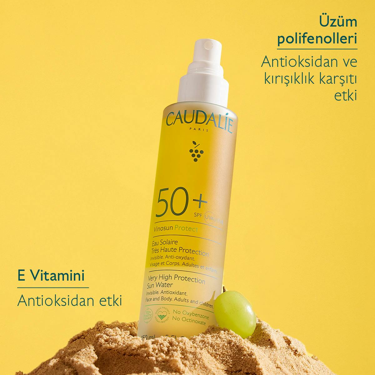 Caudalie Vinosun Protect Spf 50 Güneş Suyu 150 ml