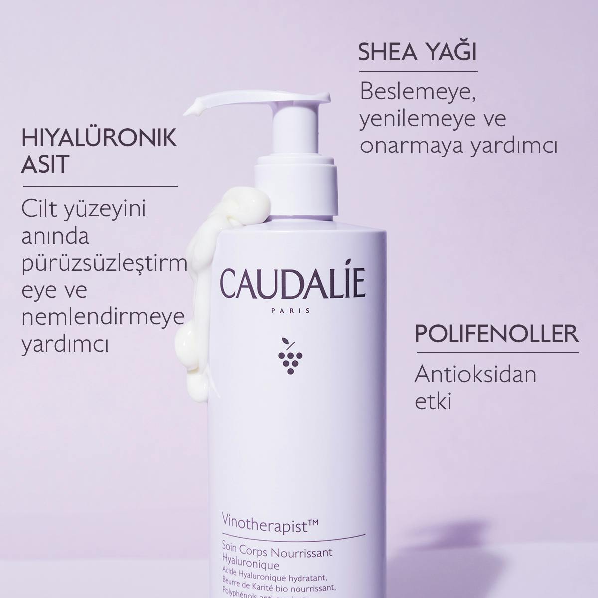 Caudalie Vinotherapist Besleyici Hyalüronik Vücut Losyonu 400 ml