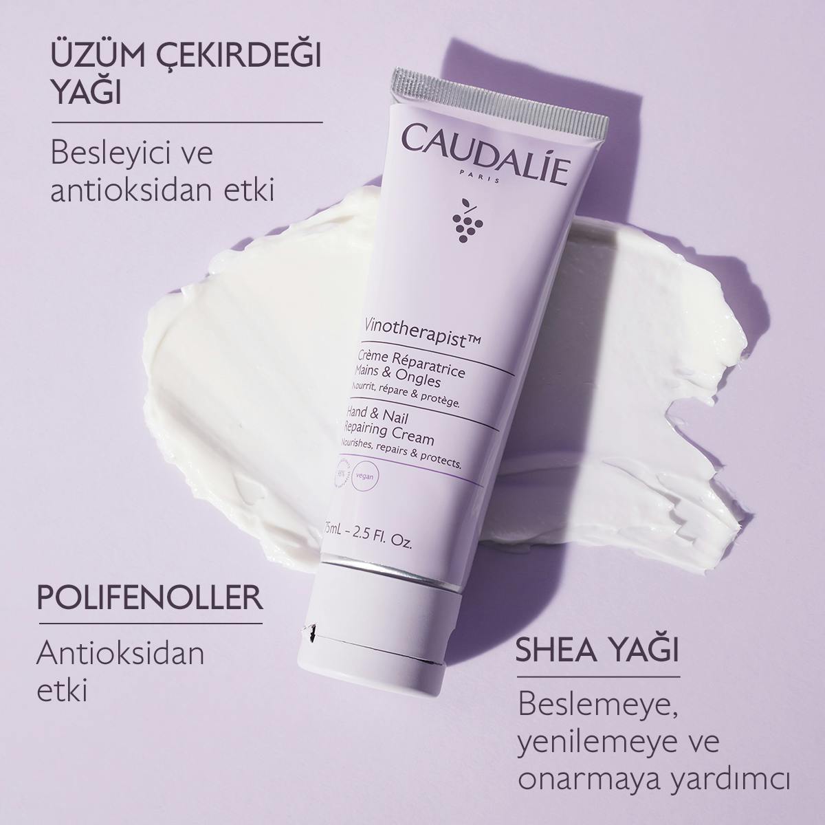 Caudalie Vinotherapist El ve Tırnak Bakım Kremi 75 ml