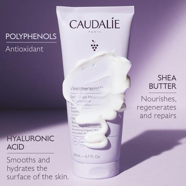 Caudalie Vinotherapist Nourishing Hyaluronic Body Lotion 200 ml -2 Pack