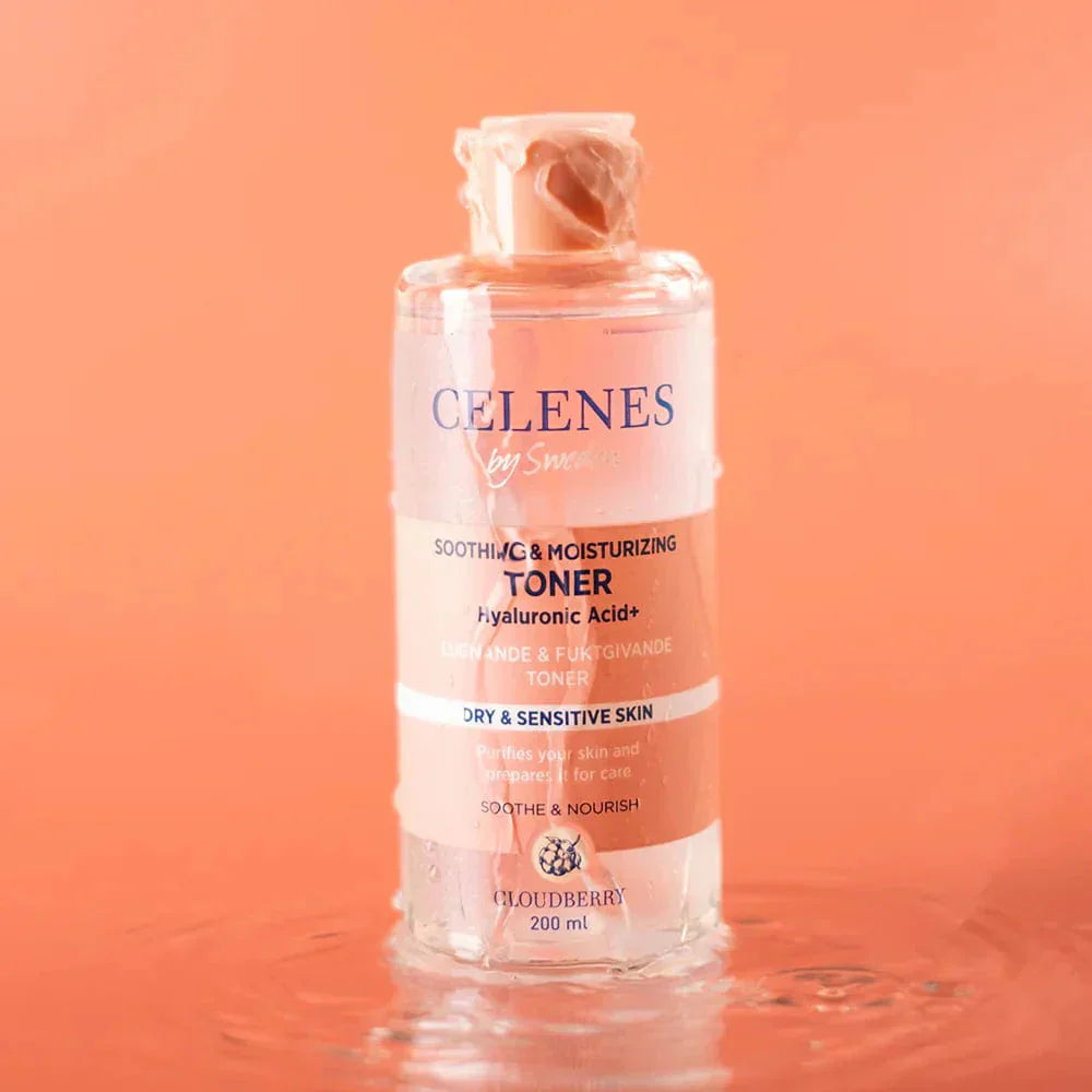Celenes by Sweden Cloudberry Soothing & Moisturizing Toner 200 ml / 6.8 fl oz -3 Pack