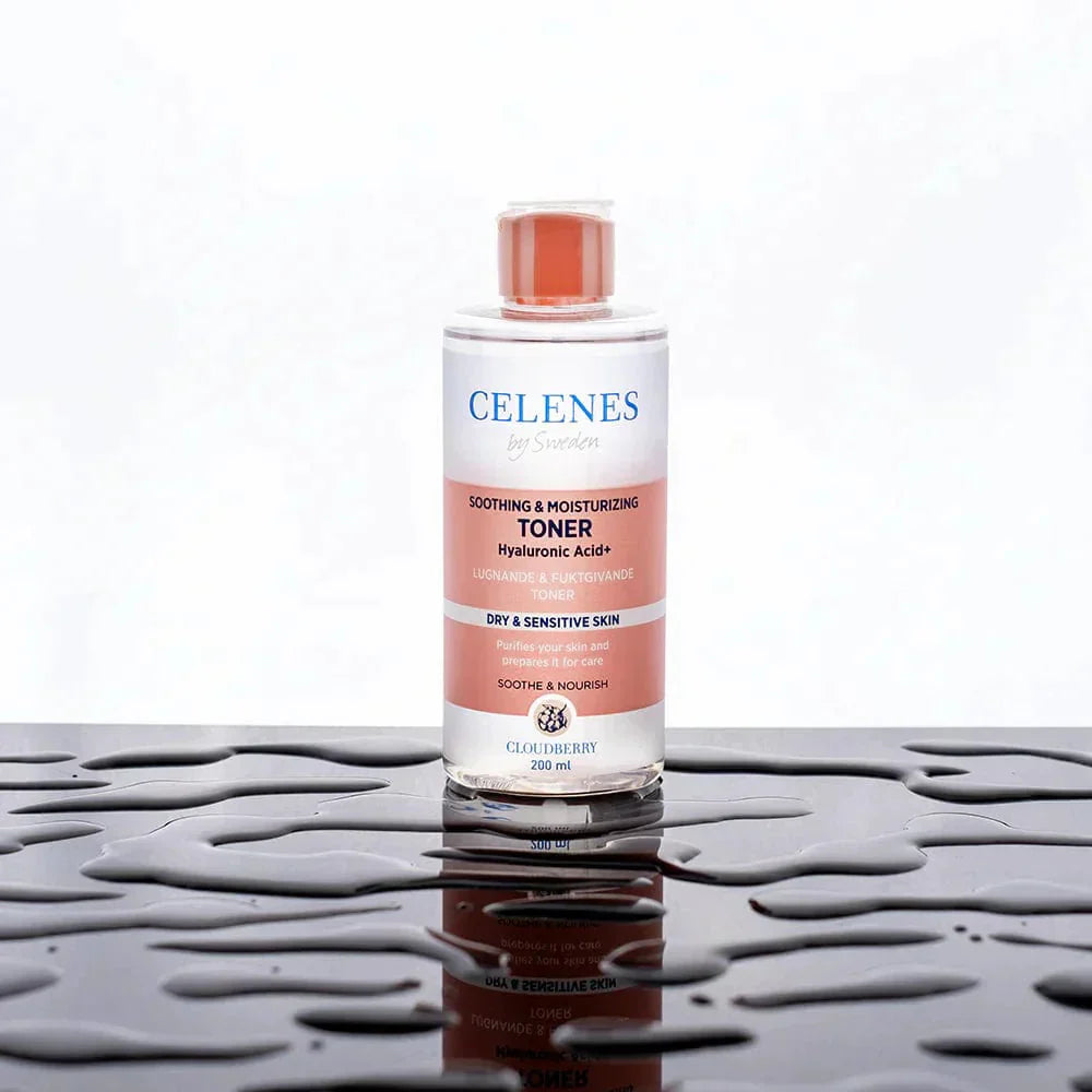 Celenes by Sweden Cloudberry Soothing & Moisturizing Toner 200 ml / 6.8 fl oz -3 Pack