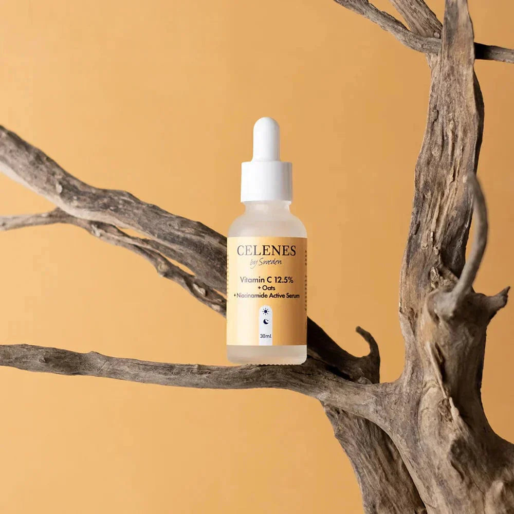 Celenes by Sweden Rena Vitamin C 12.5% + Oats + Niacinamide Active Serum 30 ml