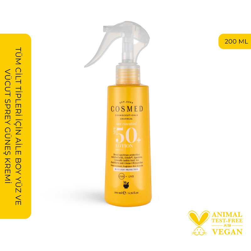 Cosmed Sun Essential Spf50+ Güneş Losyonu 200 ml