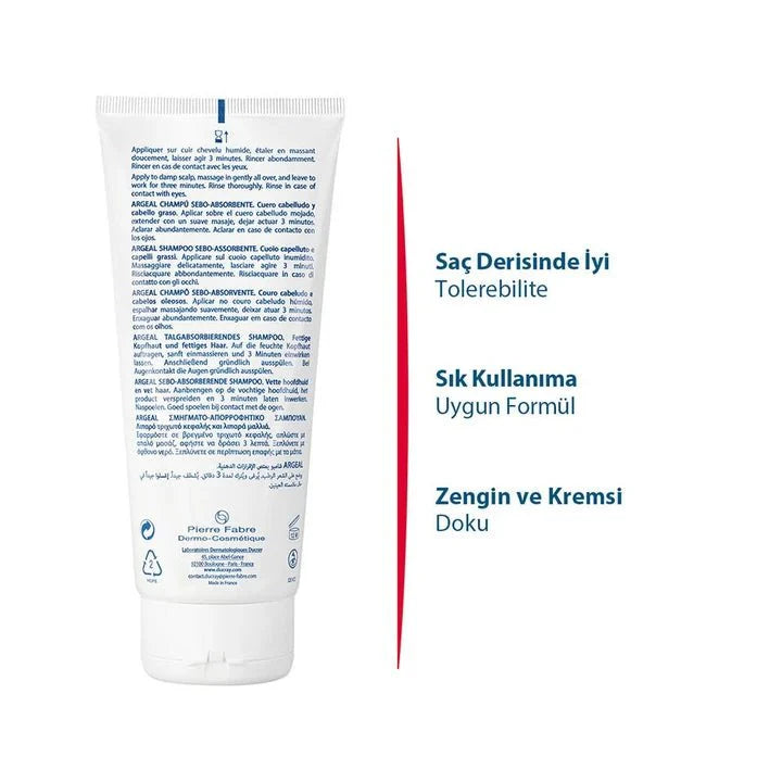 Ducray Argeal Yağlı Saçlar için Sebum Düzenleyici Şampuan 200 ml