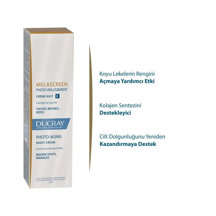 Ducray Melascreen Photo-Aging Nuit Leke Karşıtı Krem 50 ml
