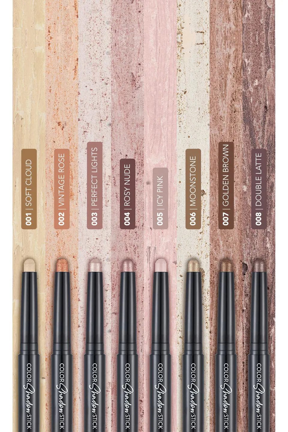 Flormar Color Shadow Highly Pigmented & Shimmery Elevator Pencil Eye Shadow 1.6g - 008 Double Latte