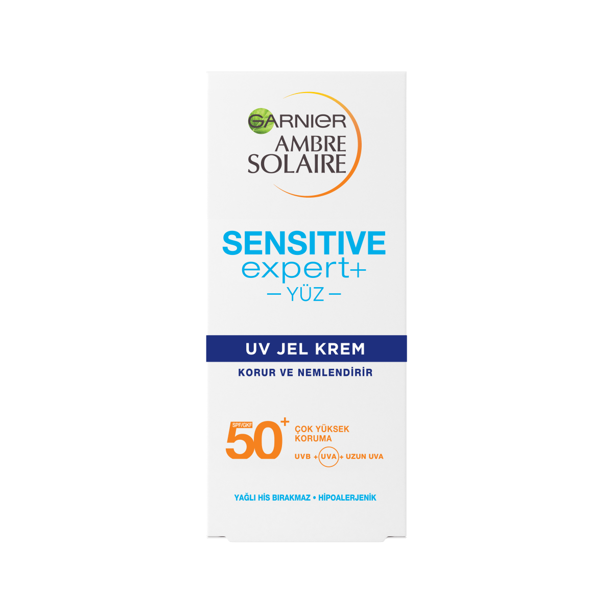 Garnier Ambre Solaire Sensitive Expert+ Güneşe Karşı Hassas Ciltler için SPF50+ Güneş Koruyucu Jel Krem 50ml