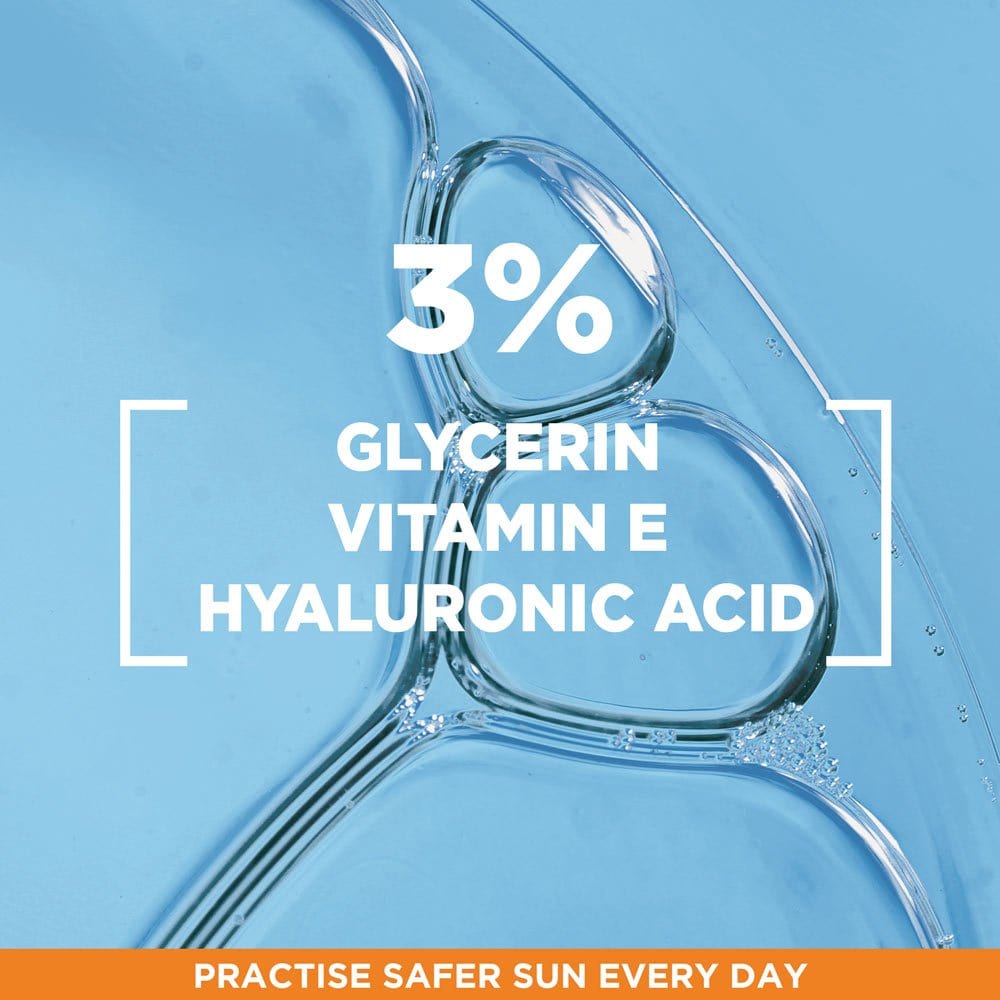 Garnier Ambre Solaire Super UV Hyaluronic Acid Anti-Dryness Face Cream Spf50 40ml 2 Pack
