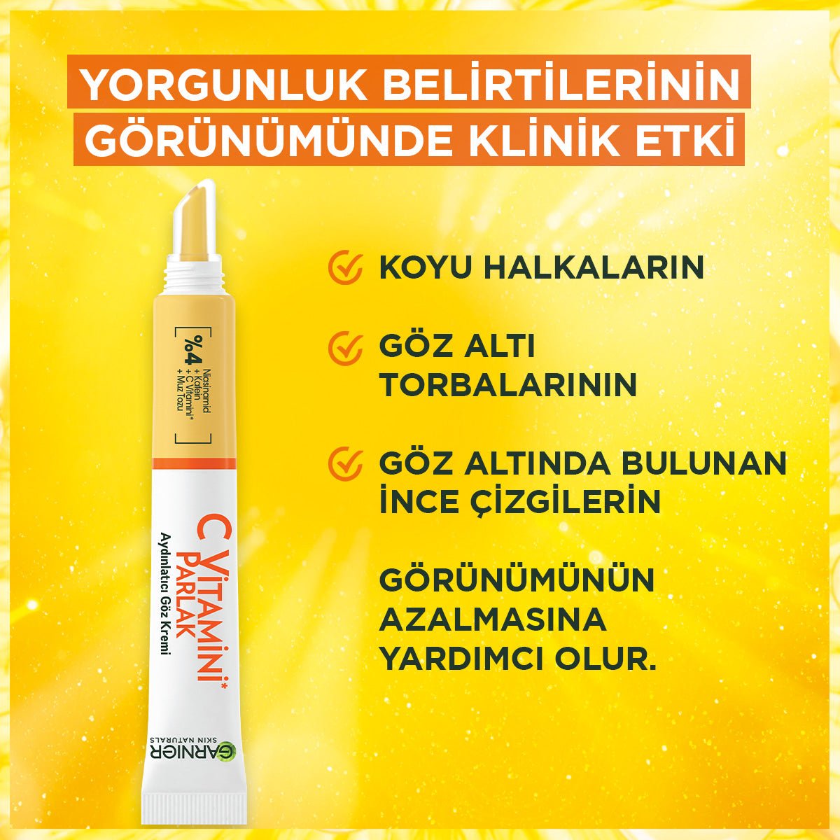 Garnier C Vitamini Parlak Aydınlatıcı Göz Kremi 15ml