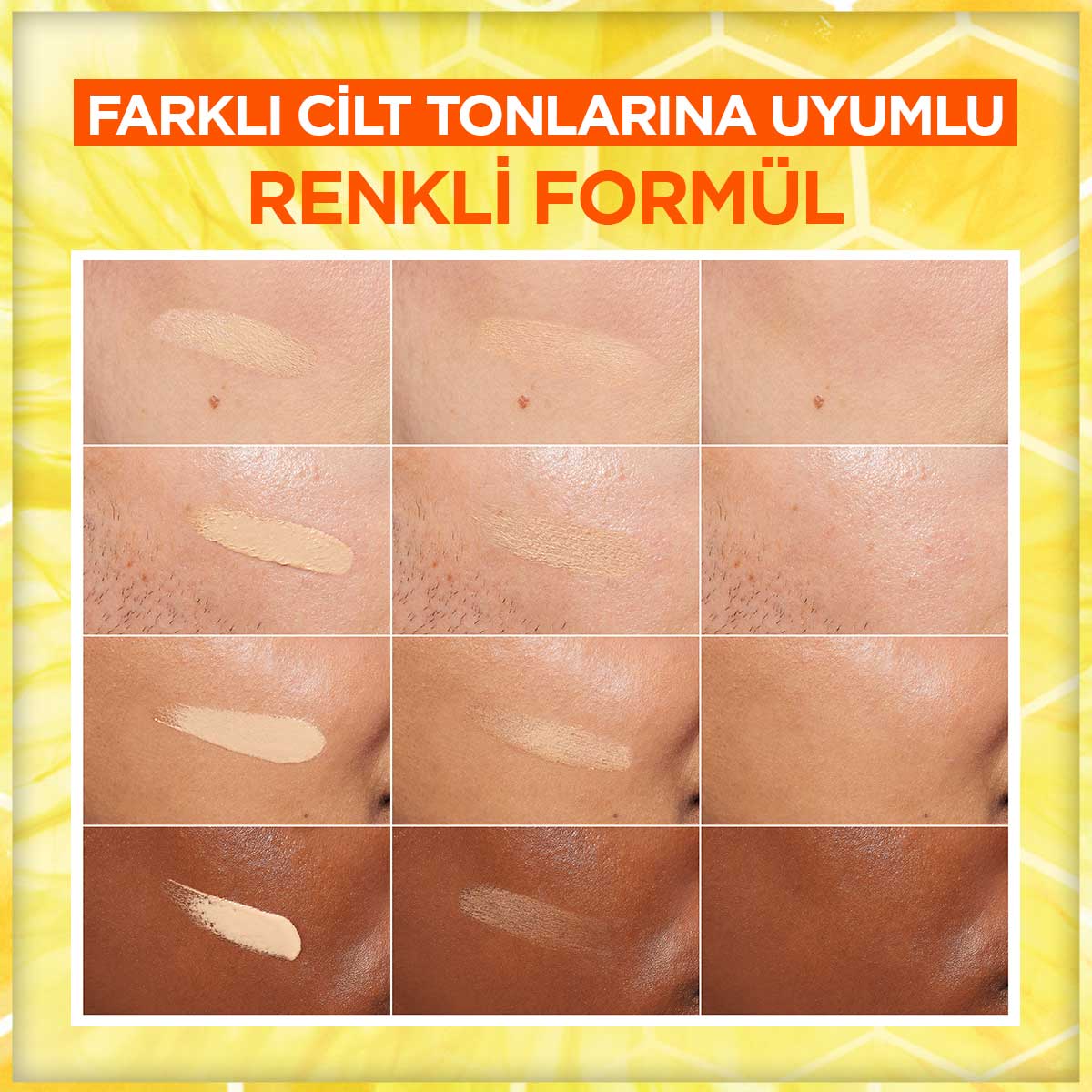 Garnier C Vitamini Parlak Günlük UV Korumalı Güneş Yüz Kremi Işıltılı Doku SPF50+ 40ml