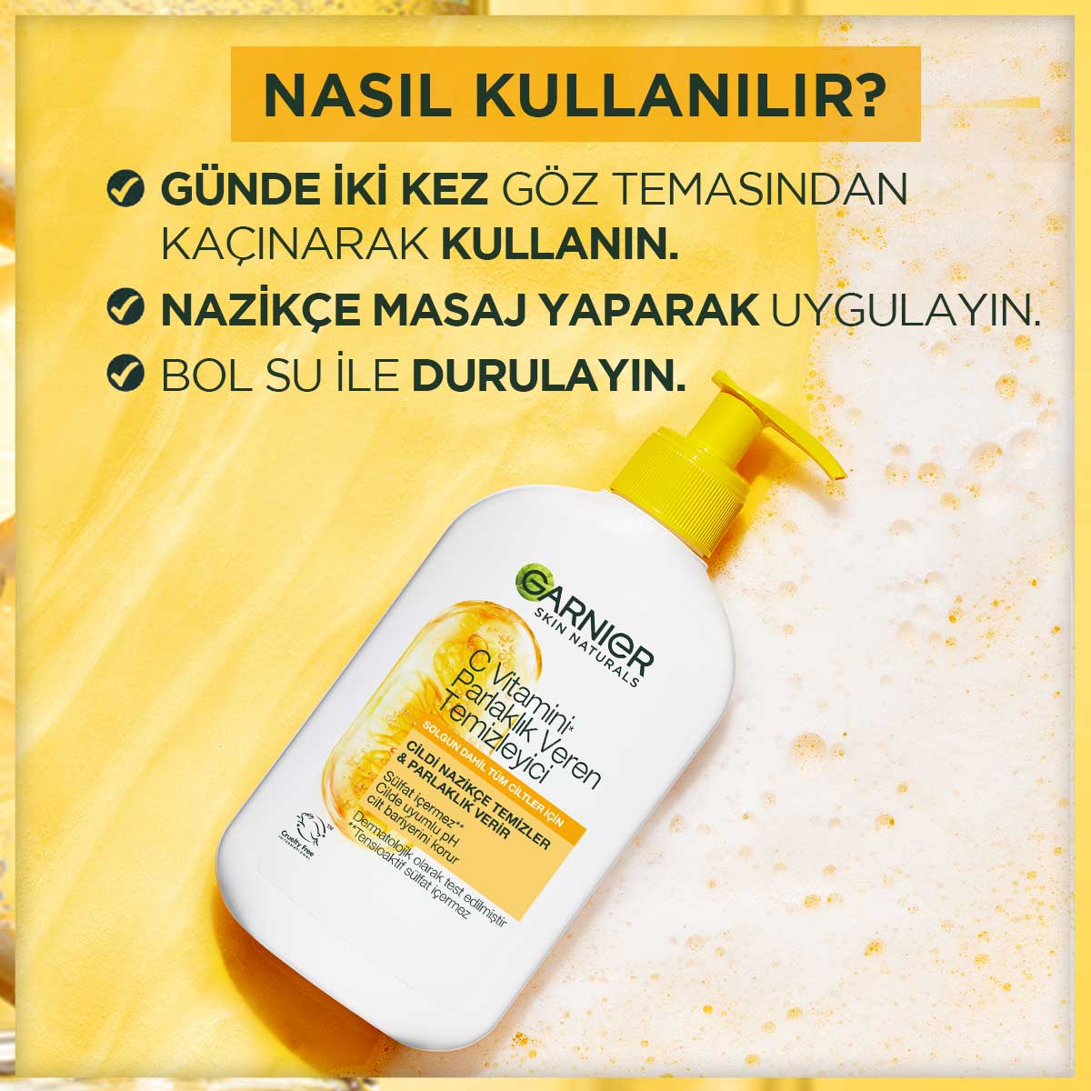 Garnier C Vitamini Parlaklık Veren Temizleyici 250 ml
