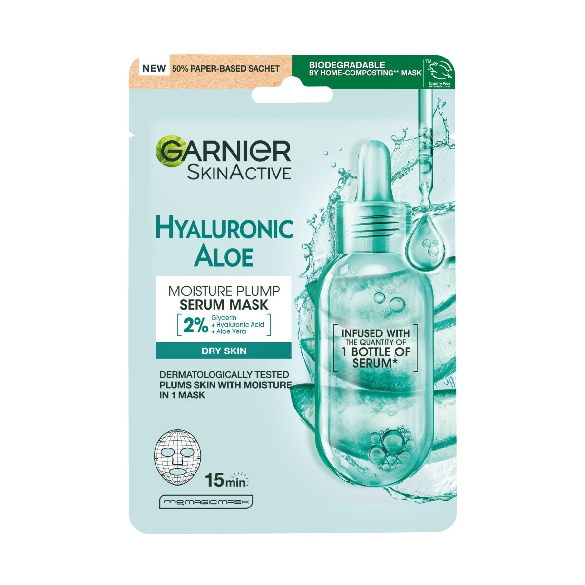 Garnier Hyaluronik Aloe Tazeleyici Kağıt Yüz Maskesi