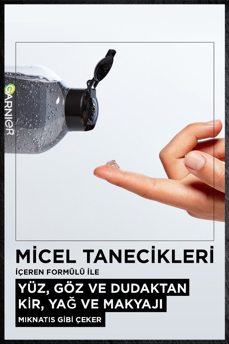 Garnier Micellar Kömür Kusursuz Makyaj Temizleyici Jel 400 ml