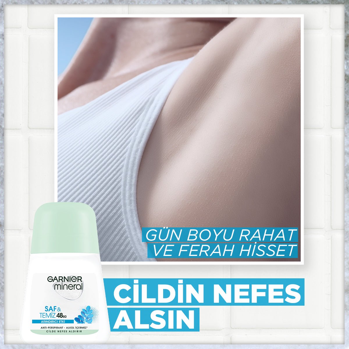 Garnier Mineral Saf ve Temiz Roll-On Deodorant