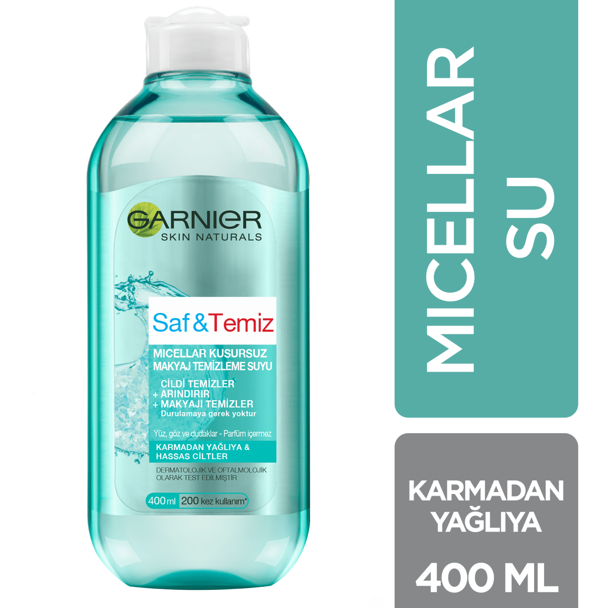 Garnier Saf & Temiz Micellar Kusursuz Makyaj Temizleme Suyu 400ML