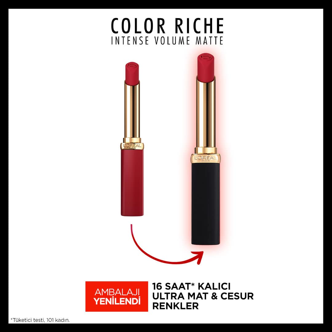 Loreal Paris Color Riche Intense Volume Matte Ruj - 300 Rouge Confident
