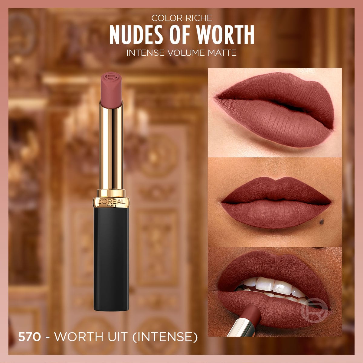 Loreal Paris Color Riche Intense Volume Matte Ruj - 570 Worth It (Intense)