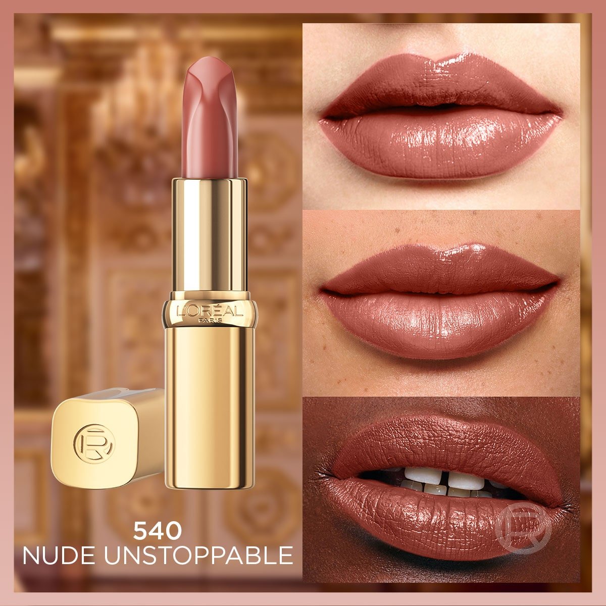 Loreal Paris Color Riche Saten Bitişli Ruj - 540 Nude Unstoppable