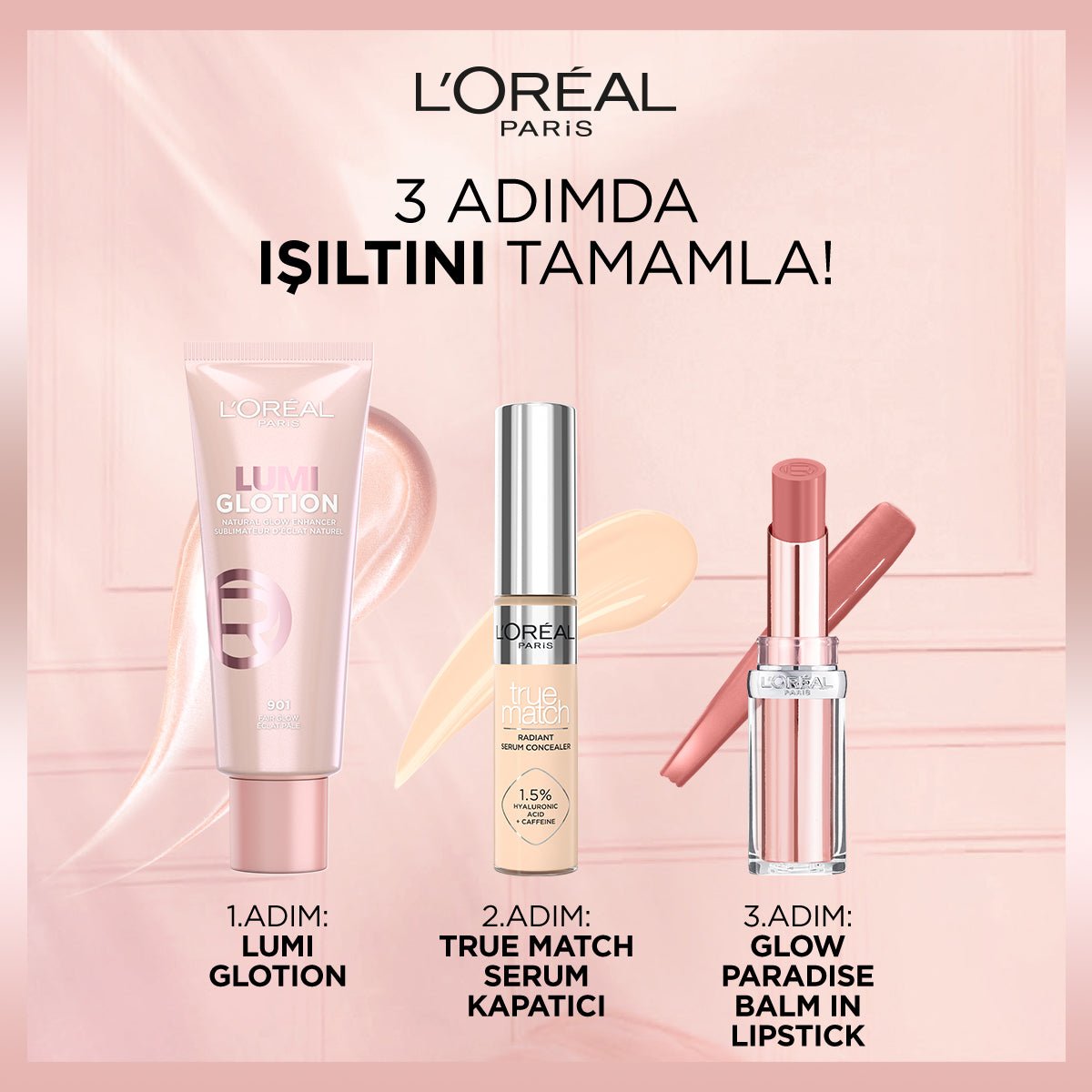 Loreal Paris Glotion All-In-One Doğal Işıltı 903 - Medium Glow
