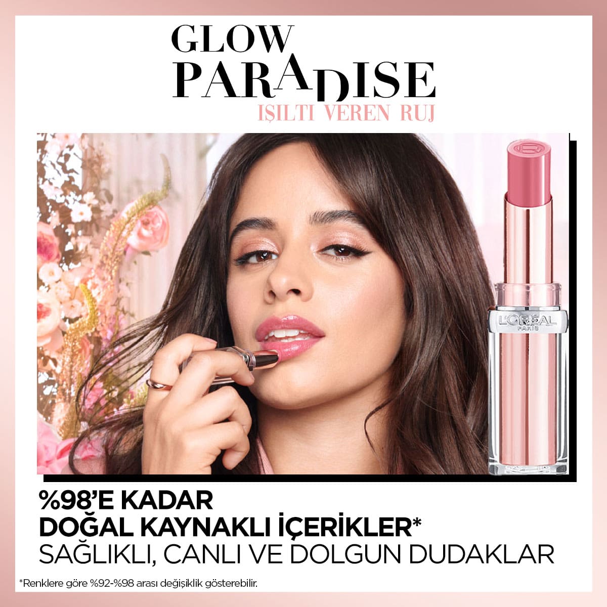 Loreal Paris Glow Paradise Balm-in-Lipstick - Işıltı Veren Ruj 642 Beige Eden