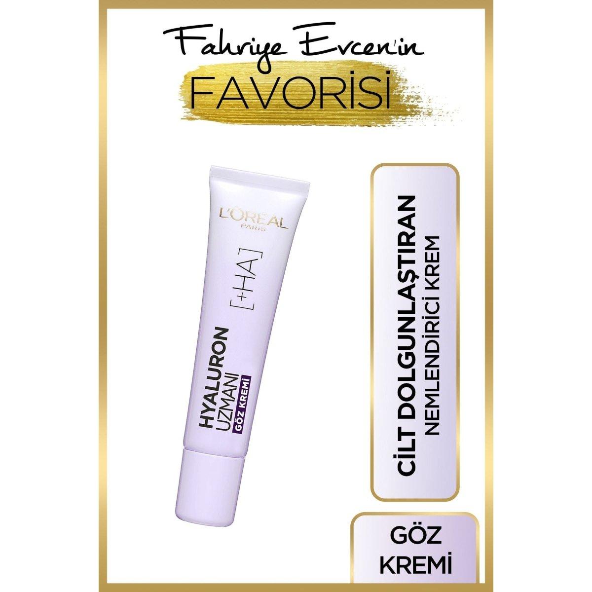 Loreal Paris Hyaluron Uzmanı Cilt Dolgunlaştıran Nemlendirici Krem Göz