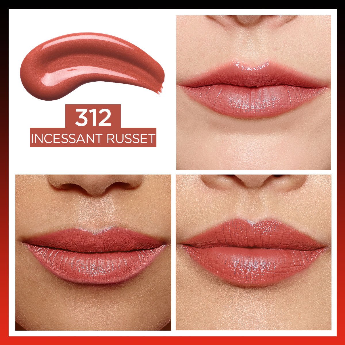 Loreal Paris Infaillible 2-Step 24 Saat Kalıcı Likit Ruj & Balm - 312 Incessant Russet
