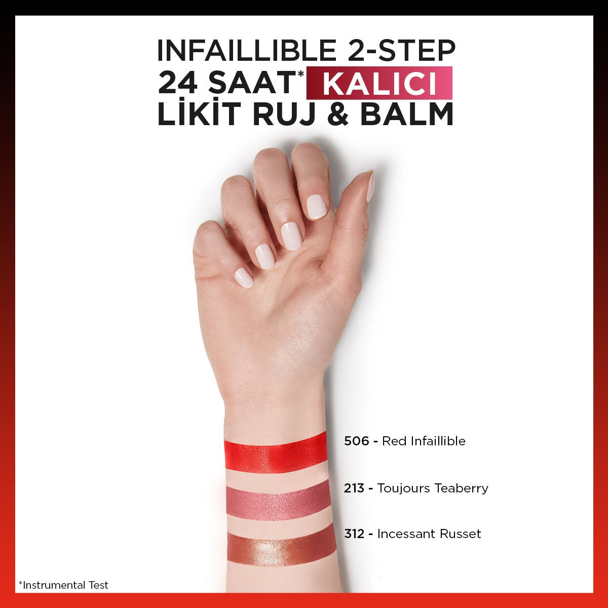 Loreal Paris Infaillible 2-Step 24 Saat Kalıcı Likit Ruj & Balm - 312 Incessant Russet