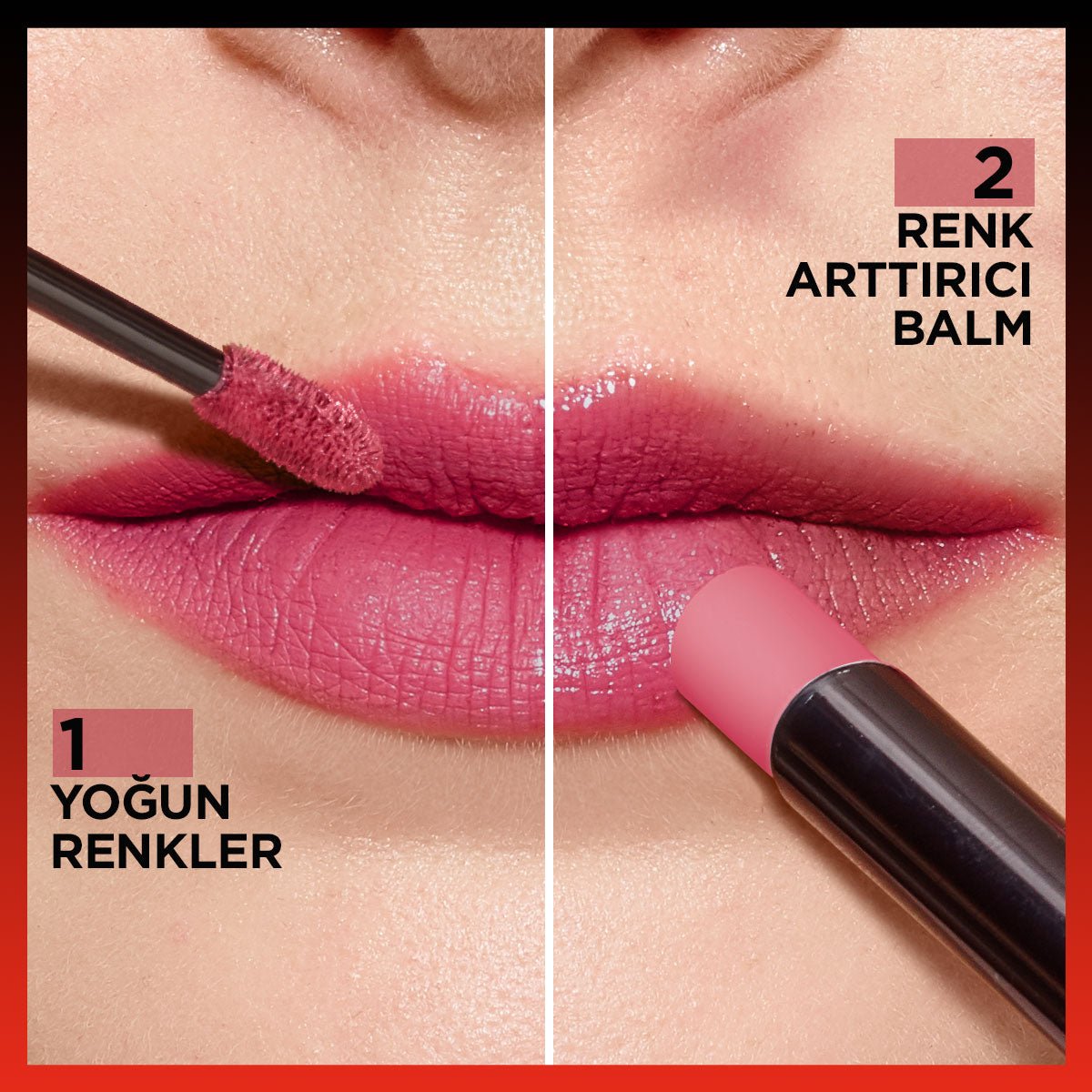 Loreal Paris Infaillible 2-Step 24 Saat Kalıcı Likit Ruj & Balm - 804 Metro-Proof Rose