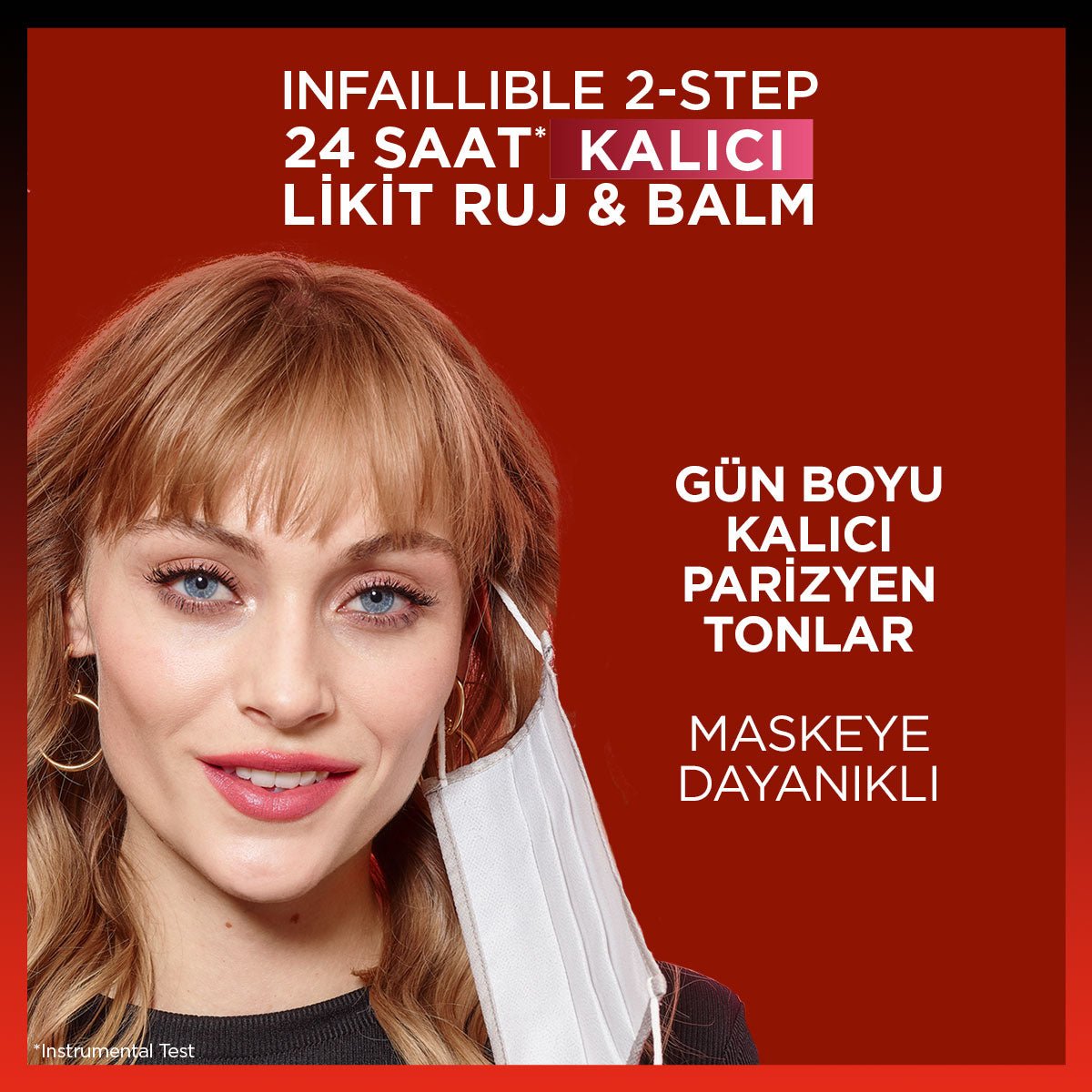 Loreal Paris Infaillible 2-Step 24 Saat Kalıcı Likit Ruj & Balm - 804 Metro-Proof Rose