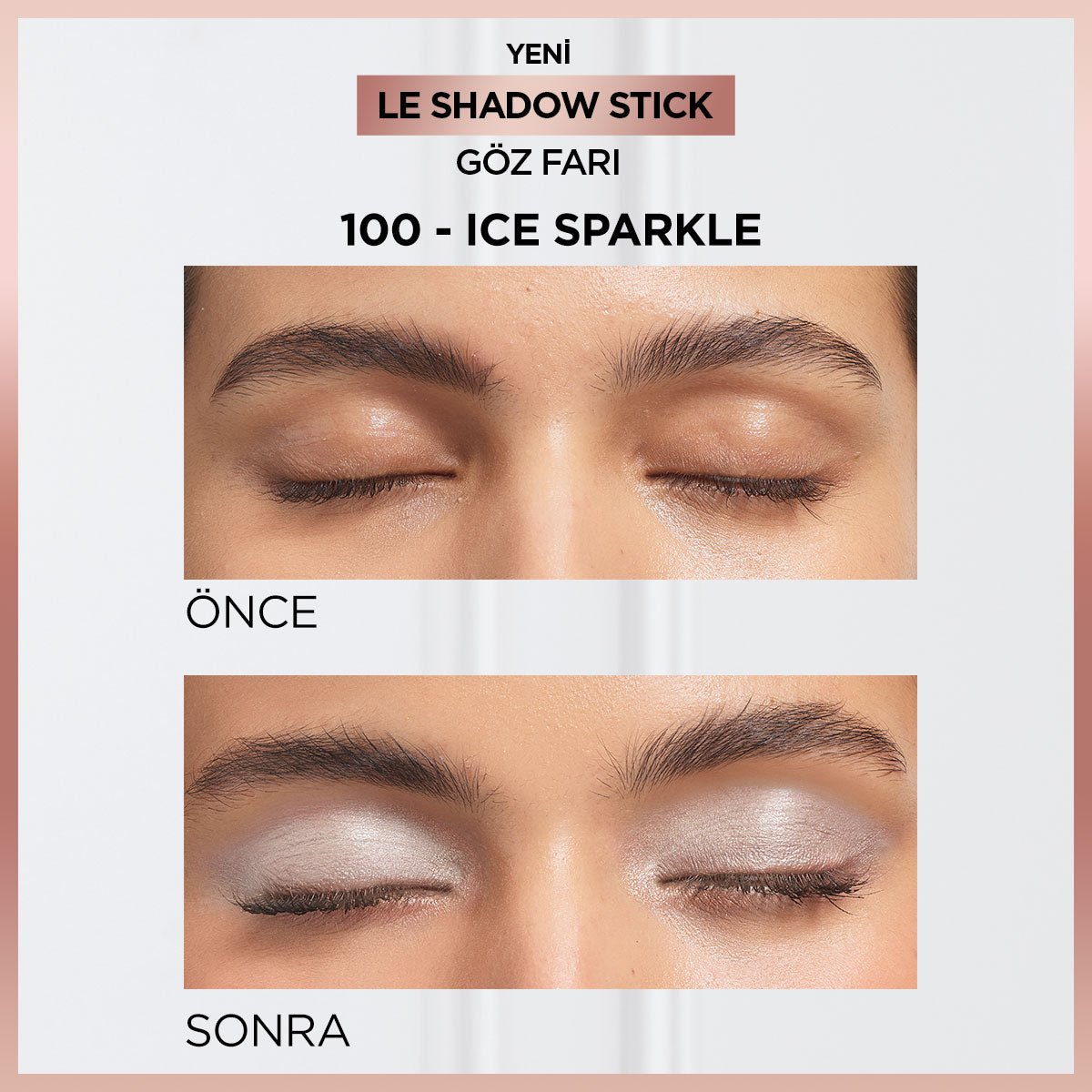 Loreal Paris Le Shadow Stick Göz Farı - 100 Ice Sparkle