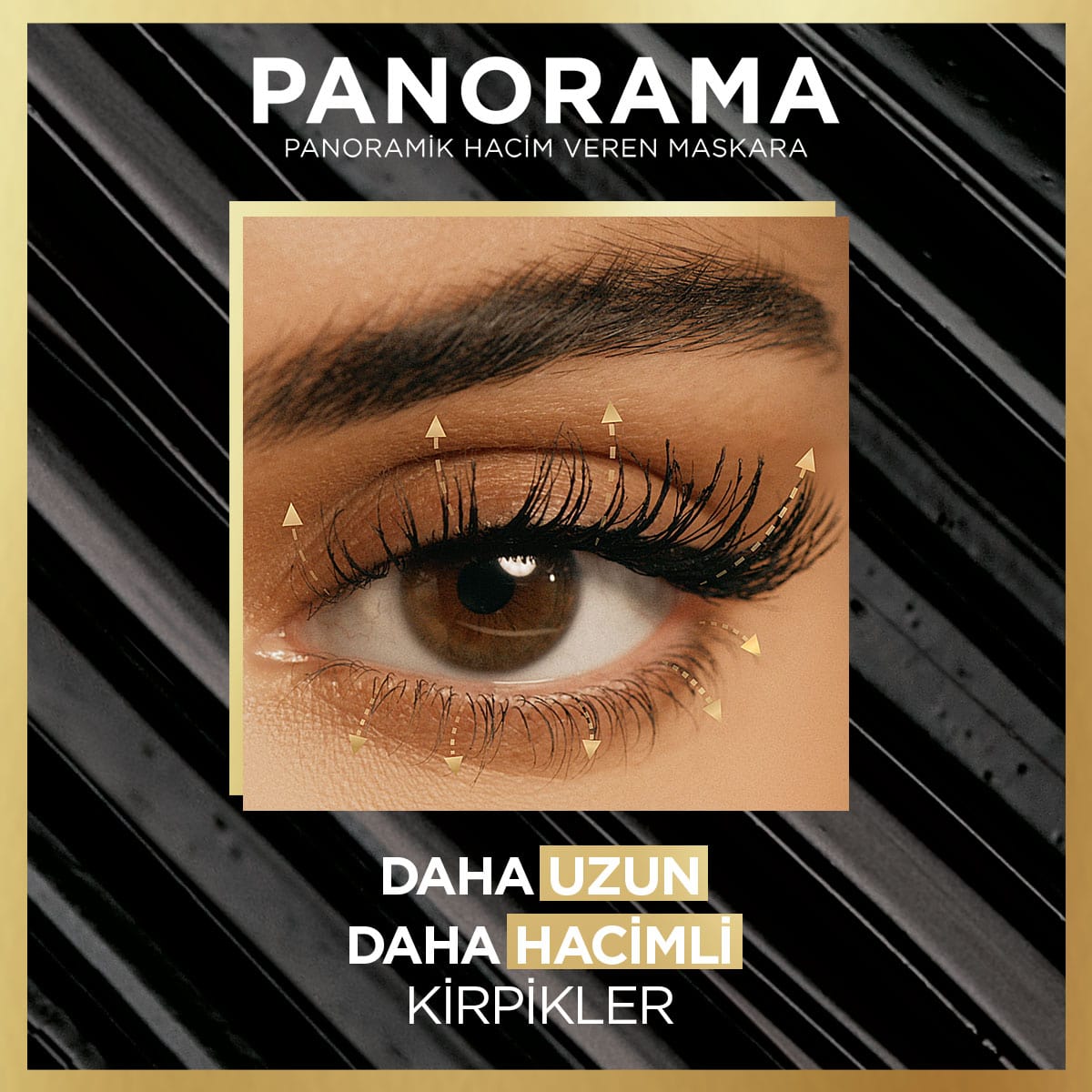 Loreal Paris Panorama Hacim Veren Maskara Siyah