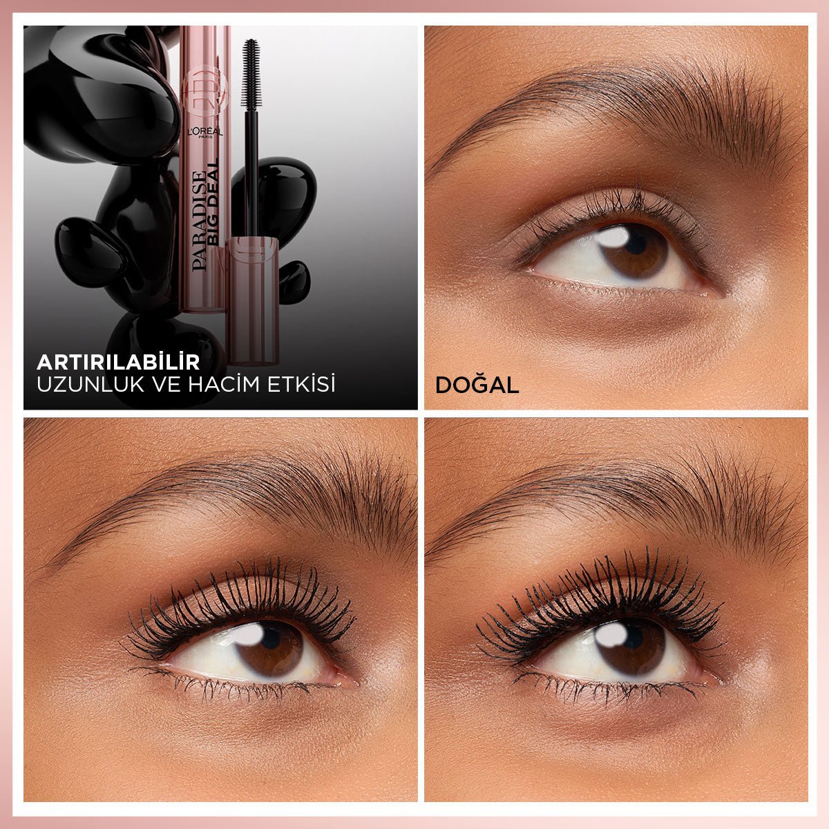 Loreal Paris Paradise Big Deal Maskara - Siyah