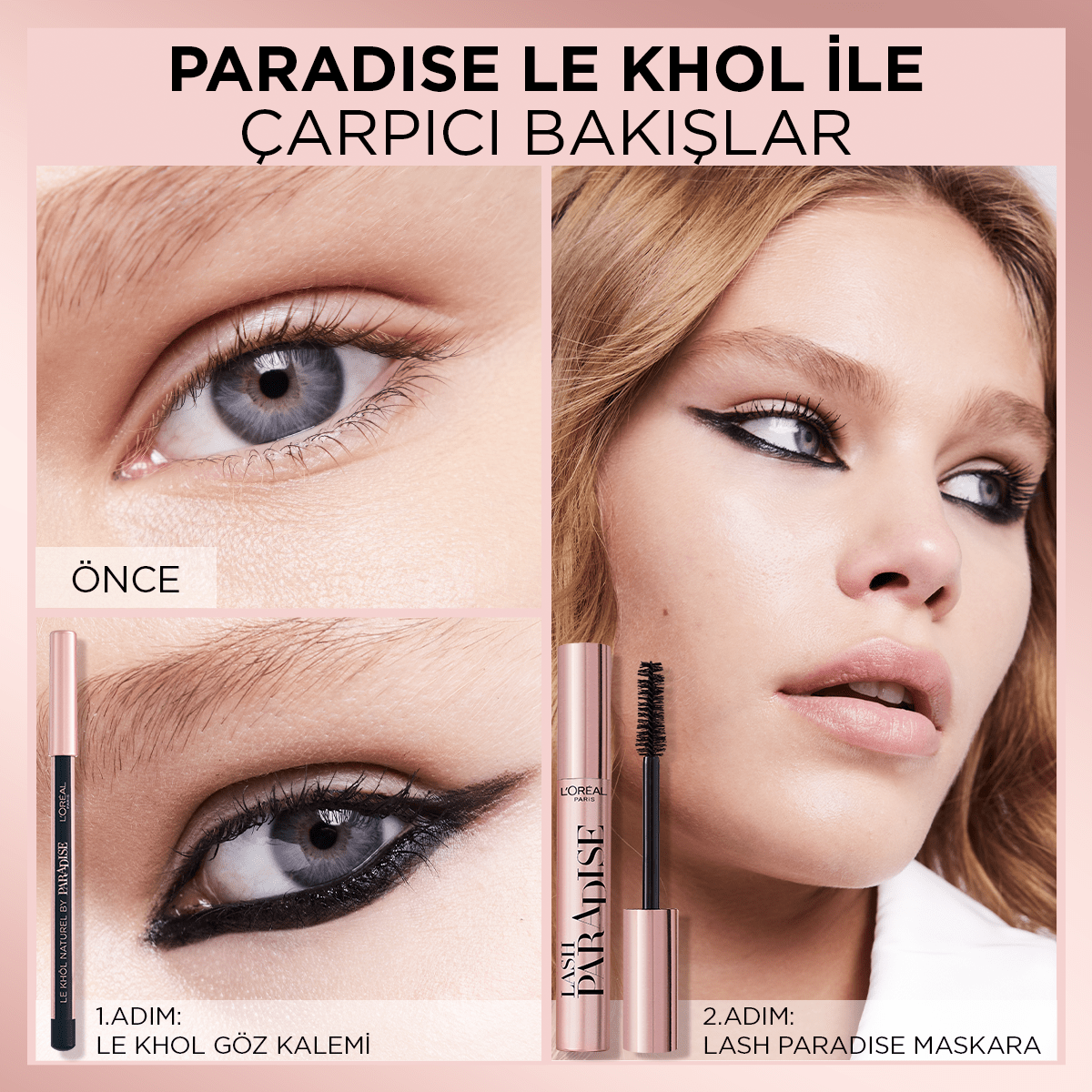 Loreal Paris Paradise Le Khol Göz Kalemi 101 Midnight Black Siyah Göz Kalemi