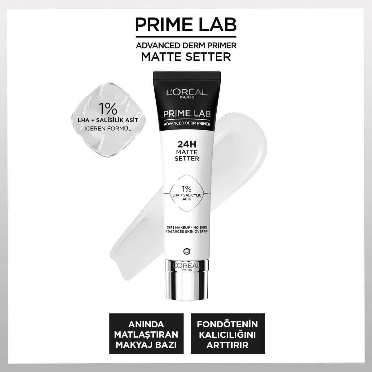 Loreal Paris Prime Lab Matte Setter Matlaştırıcı Salisilik Asit İçeren Primer