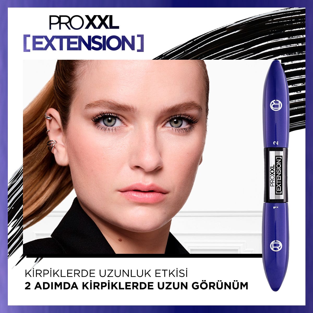 Loreal Paris Pro XXL Extension Çift Taraflı Maskara - Uzunluk Etkisi
