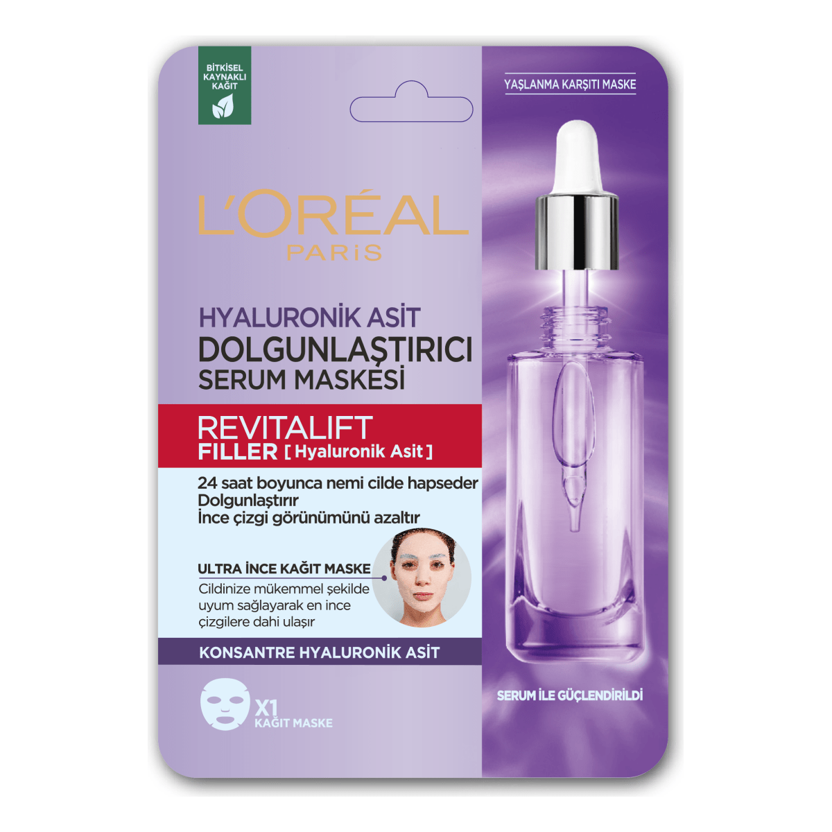 Loreal Paris Revitalift Filler Dolgunlaştırıcı Serum Maske