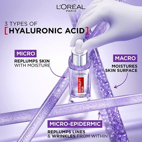Loreal Paris Revitalift Filler Hyaluronic Acid 1.5% Pure Concentrated Serum 30 Ml