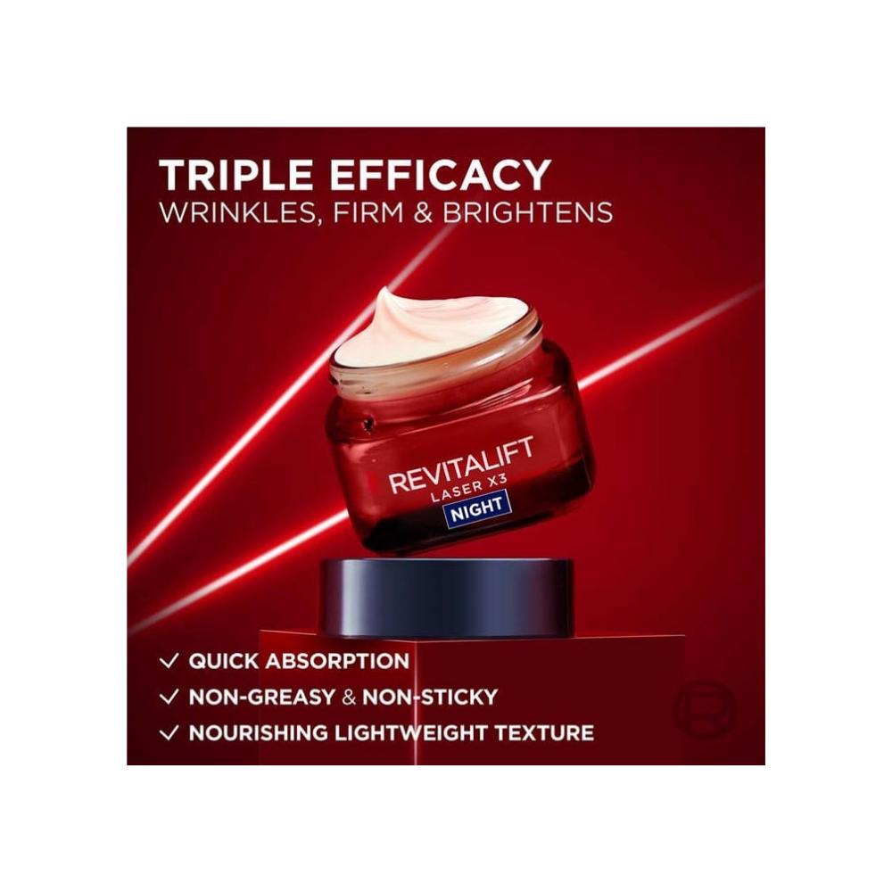 Loreal Paris Revitalift Laser X3 Deep Anti-Ageing Night Cream 50 ml