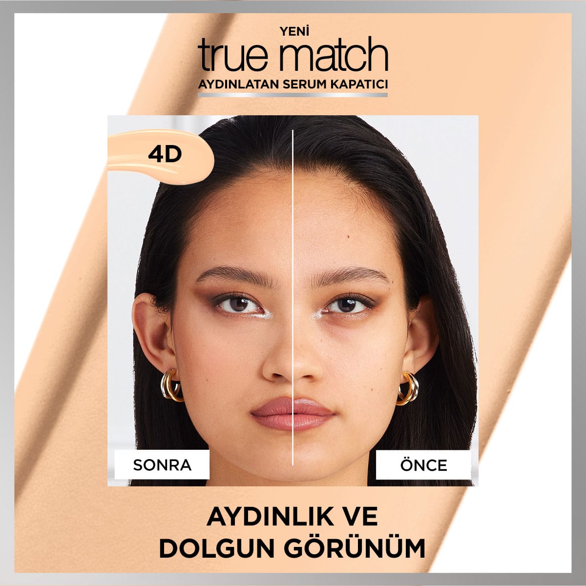 Loreal Paris True Match Aydınlatan Serum Kapatıcı - 4D Light Medium 11 ml
