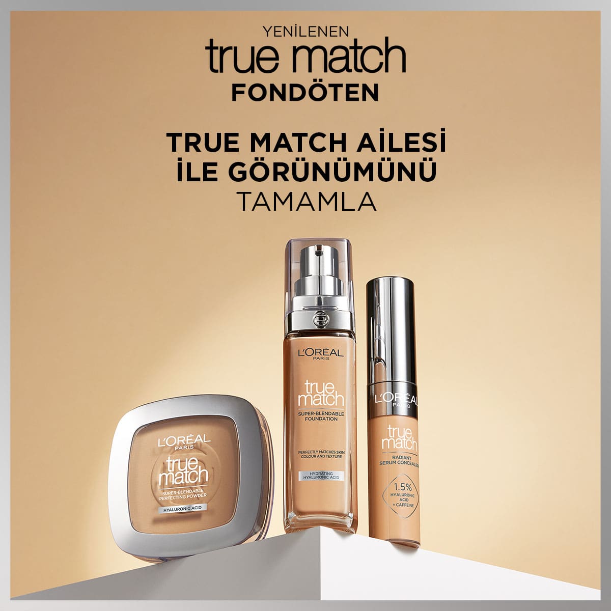 Loreal Paris True Match Bakım Yapan Fondöten - 2C Soğuk Alt Ton