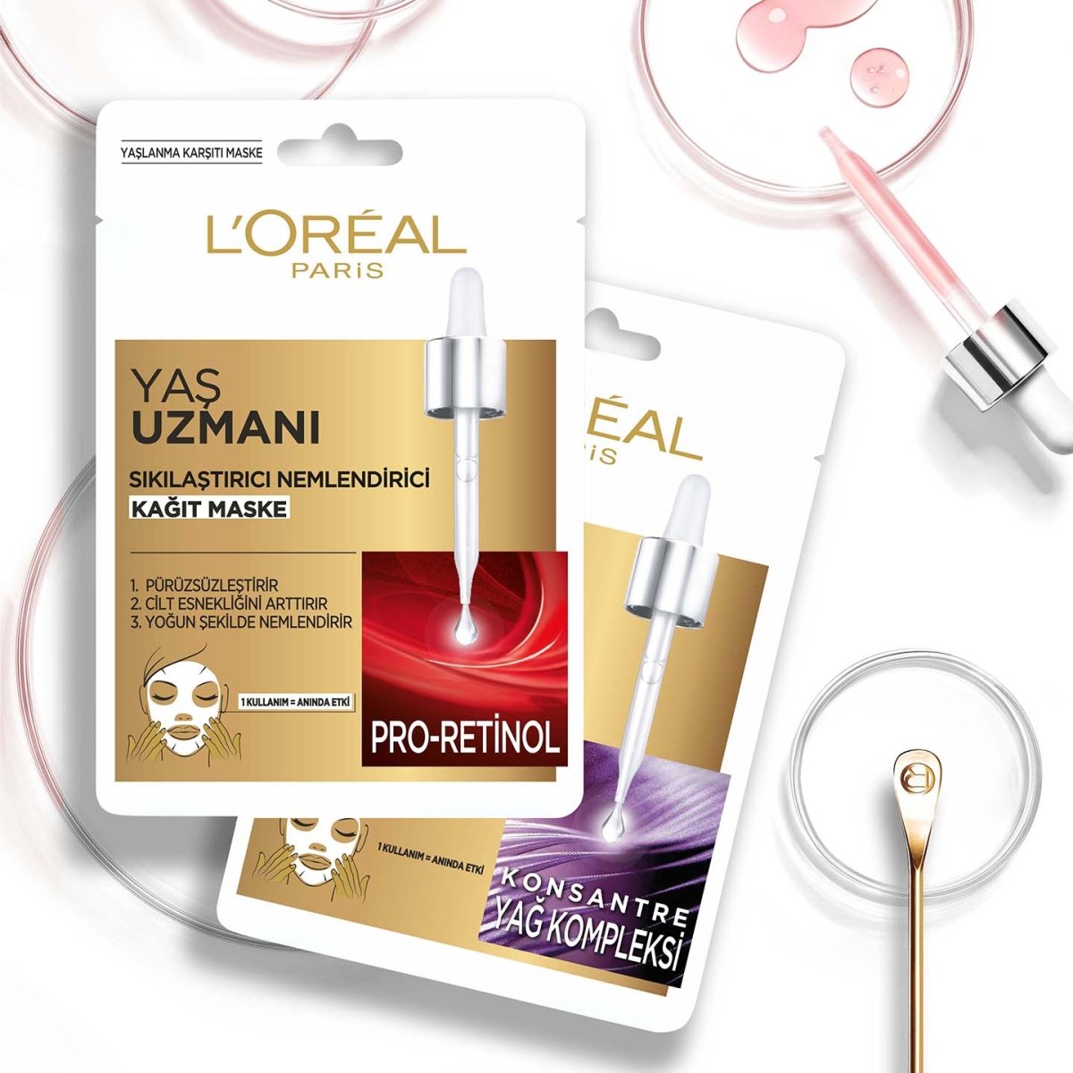 Loreal Paris Yaş Uzmanı Sıkılaştırıcı & Nemlendirici Kağıt Maske