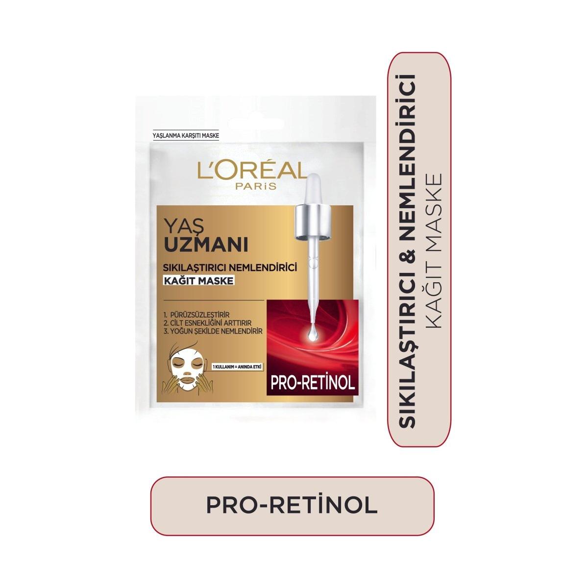 Loreal Paris Yaş Uzmanı Sıkılaştırıcı & Nemlendirici Kağıt Maske