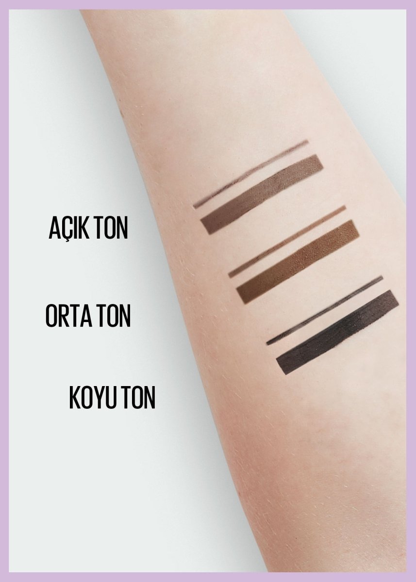 Maybelline New York Express Brow Satin Duo Çift Taraflı Kaş Kalemi - 01 Açık Ton