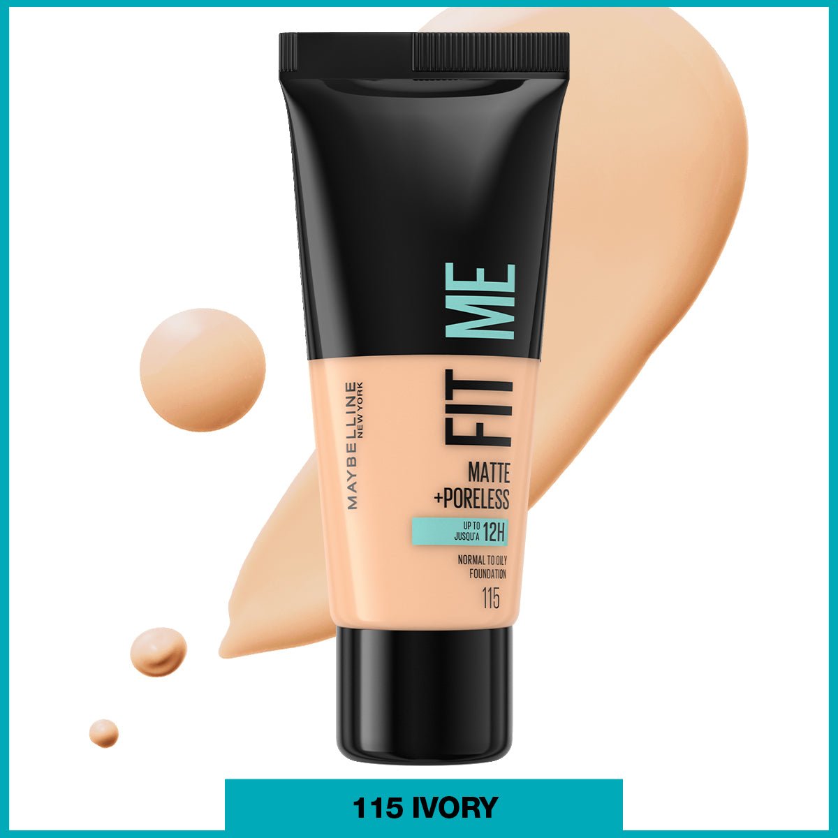 Maybelline New York Fit Me Matte+Poreless Fondöten - 115 Ivory