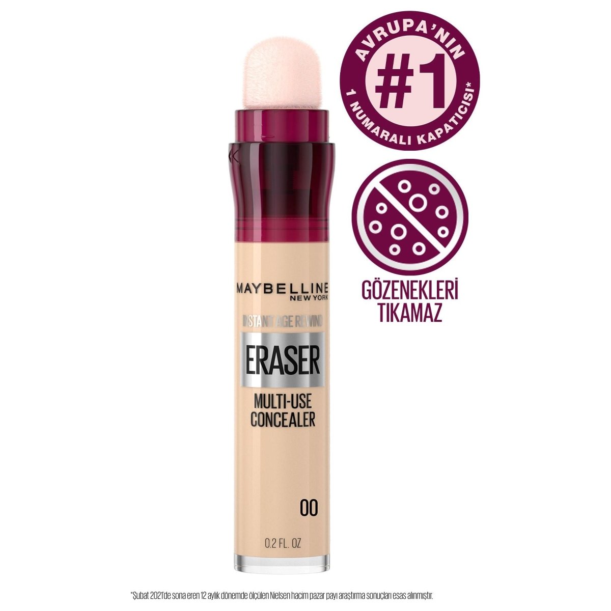 Maybelline New York Instant Anti Age Eraser Kapatıcı - 00 Ivory