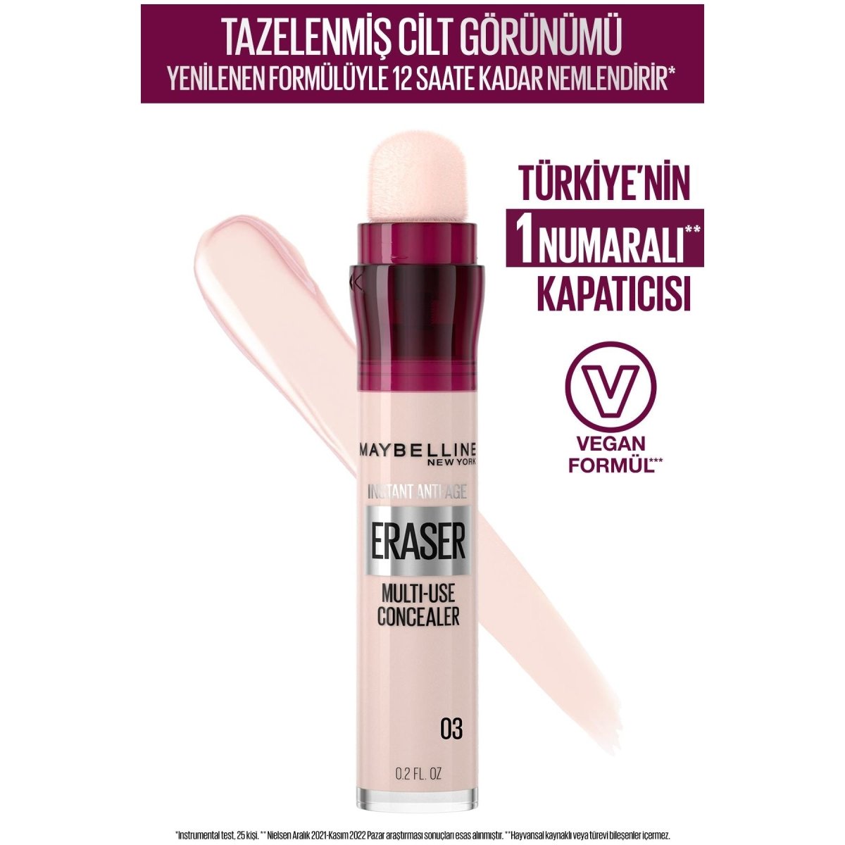 Maybelline New York Instant Anti Age Eraser Kapatıcı - 03 Fair